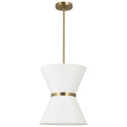 Caterine 12&quot; Wide Aged Brass Pendant