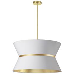 Caterine 24&quot; Wide 4 Light Aged Brass Pendant