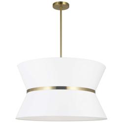 Caterine 24&quot; Wide 4 Light Aged Brass Pendant