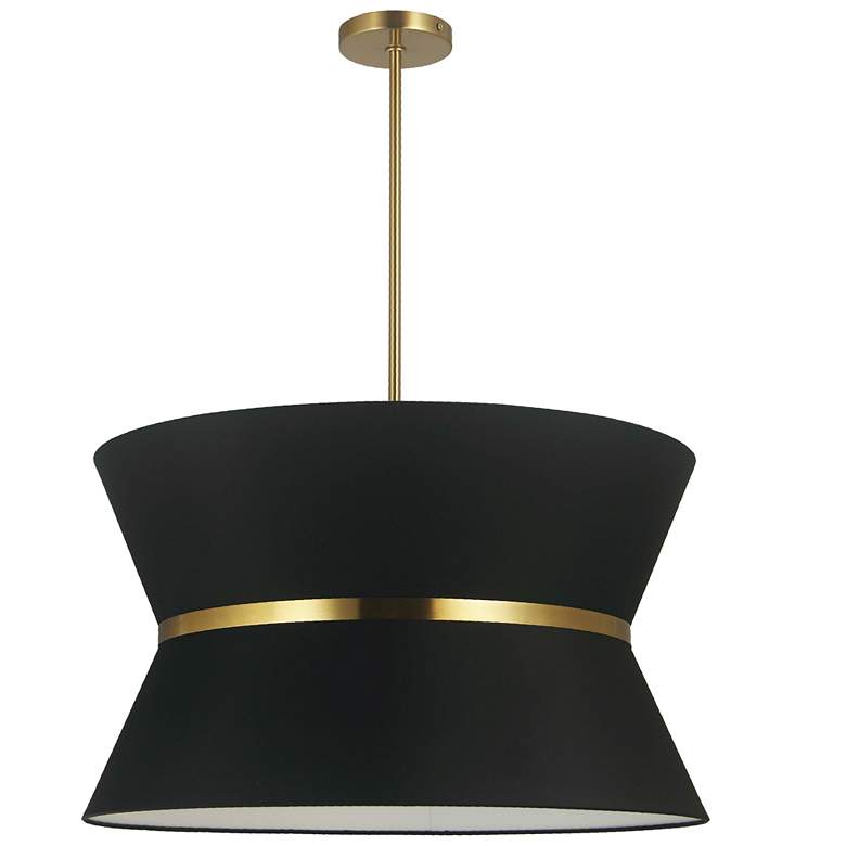 Image 1 Caterine 24" Wide 4 Light Aged Brass Pendant