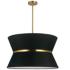 Caterine 24" Wide 4 Light Aged Brass Pendant