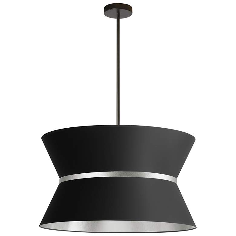 Image 1 Caterine 24" Wide 4 Light Matte Black Pendant
