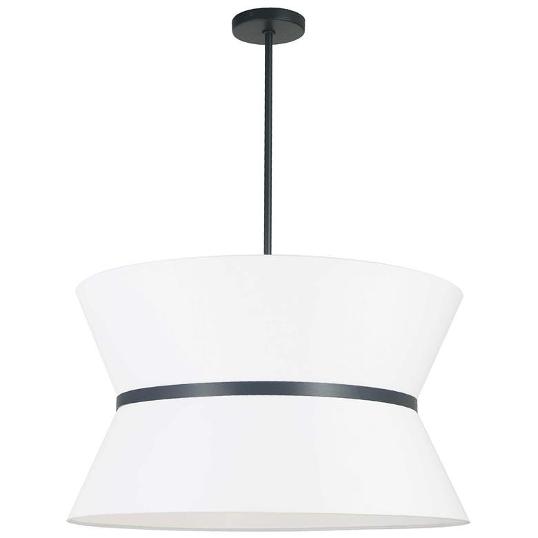 Image 1 Caterine 24" Wide 4 Light Matte Black Pendant