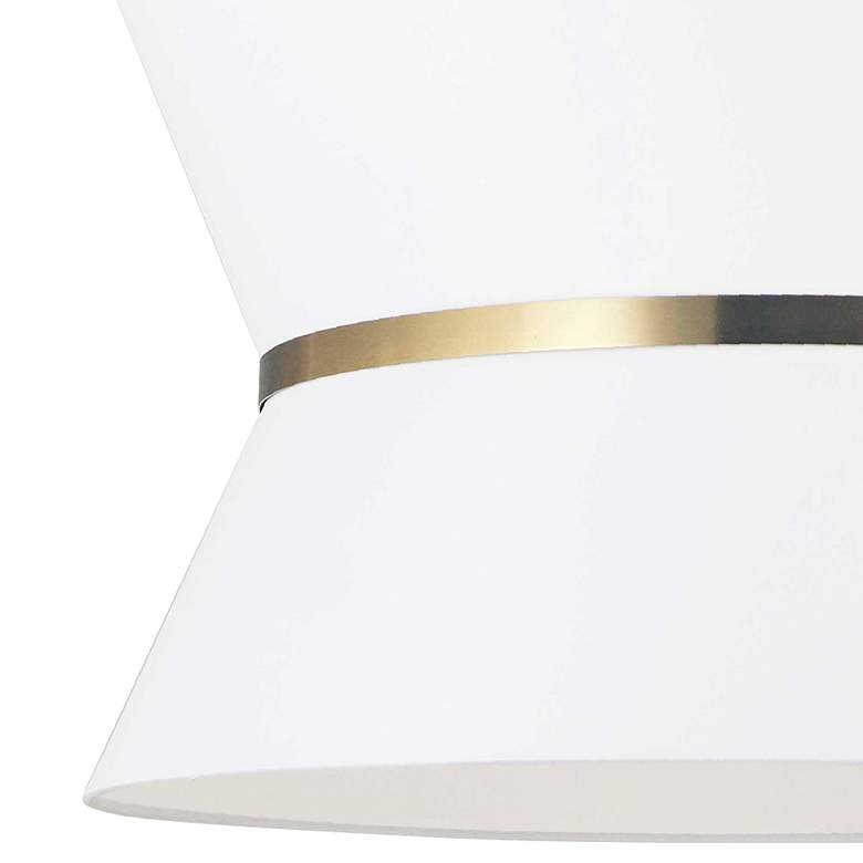 Image 3 Caterine 24" Wide Aged Brass Drum Pendant Light more views