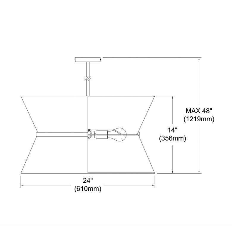 Image 4 Caterine 24" Wide Aged Brass Drum Pendant Light more views