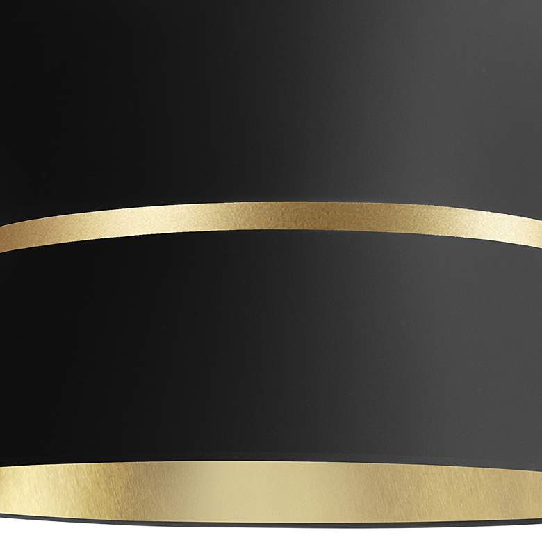 Image 2 Caterine 24" Wide Matte Black 4-Light Drum Pendant more views