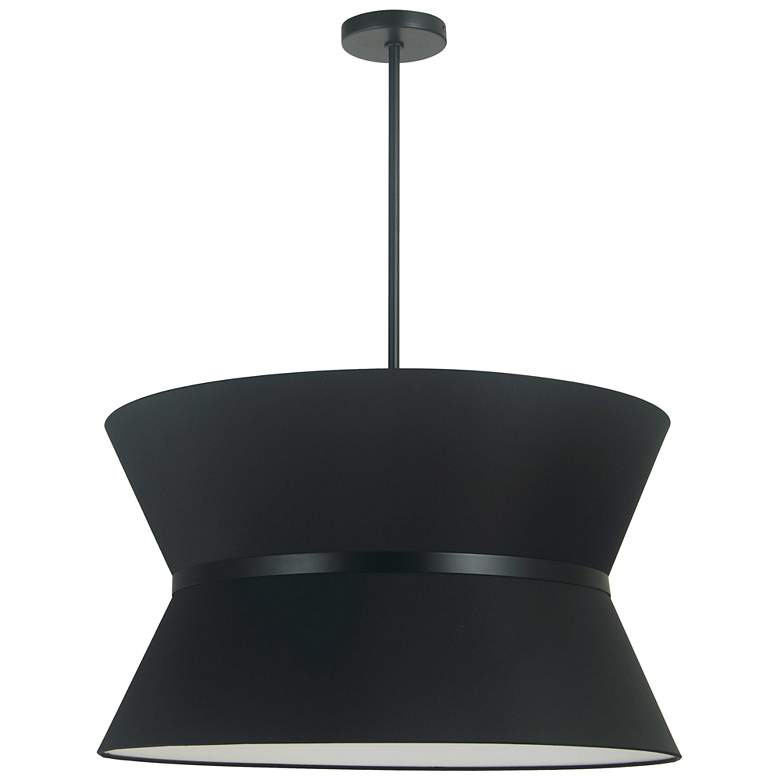 Image 1 Caterine 24" Wide Matte Black Pendant Light