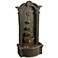 Cathedral 44" Traditional Stone Floor Fountain with Lights