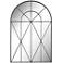Cathedral Black 31 1/2" x 47 1/4" Arch Top Wall Mirror