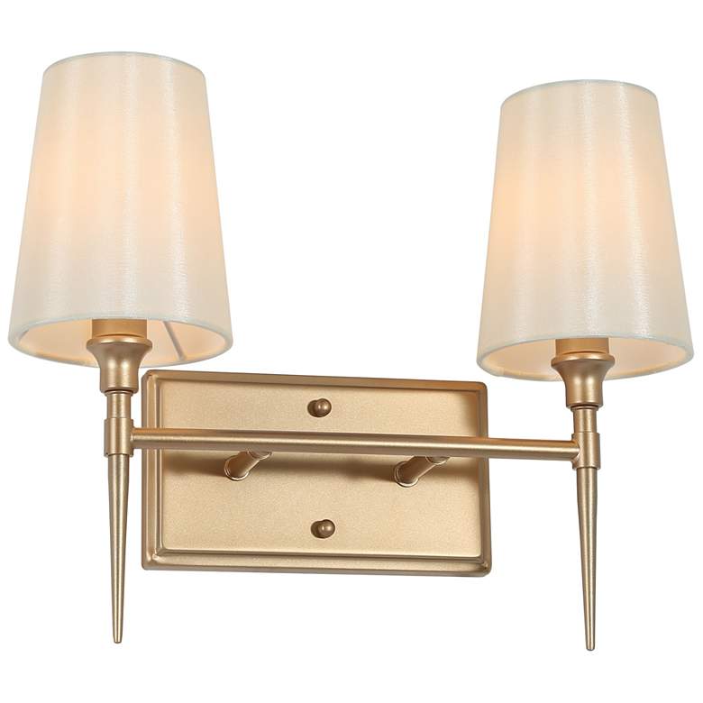 Image 1 Catin 2-Light 15" Wide Gold Bath Light