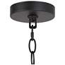3_Catin 7.9" Wide Balck 1-Light Cone Pendant with Fabric Shade more views