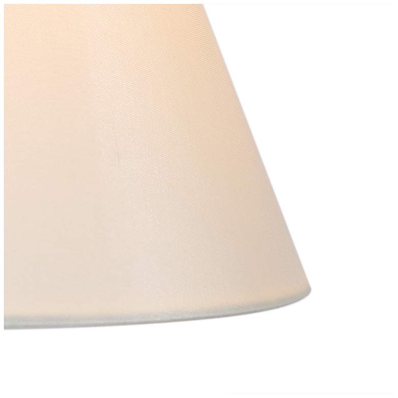 Image 4 Catin 7.9" Wide Balck 1-Light Cone Pendant with Fabric Shade more views