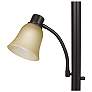3_Catrina Dark Bronze Torchiere Floor Lamp with Reading Light more views