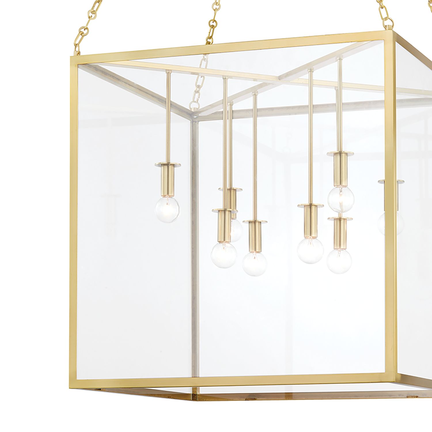 Image 2 Catskill 8 Light Lg Pendant Aged Brass more views