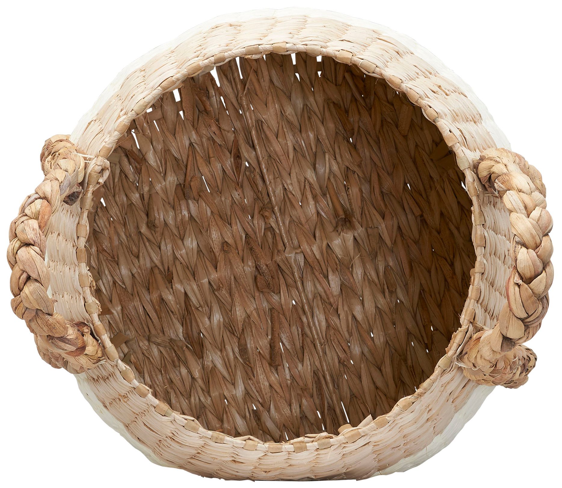Image 6 Cattail and Paper Terra Basket, Natural and Cream more views