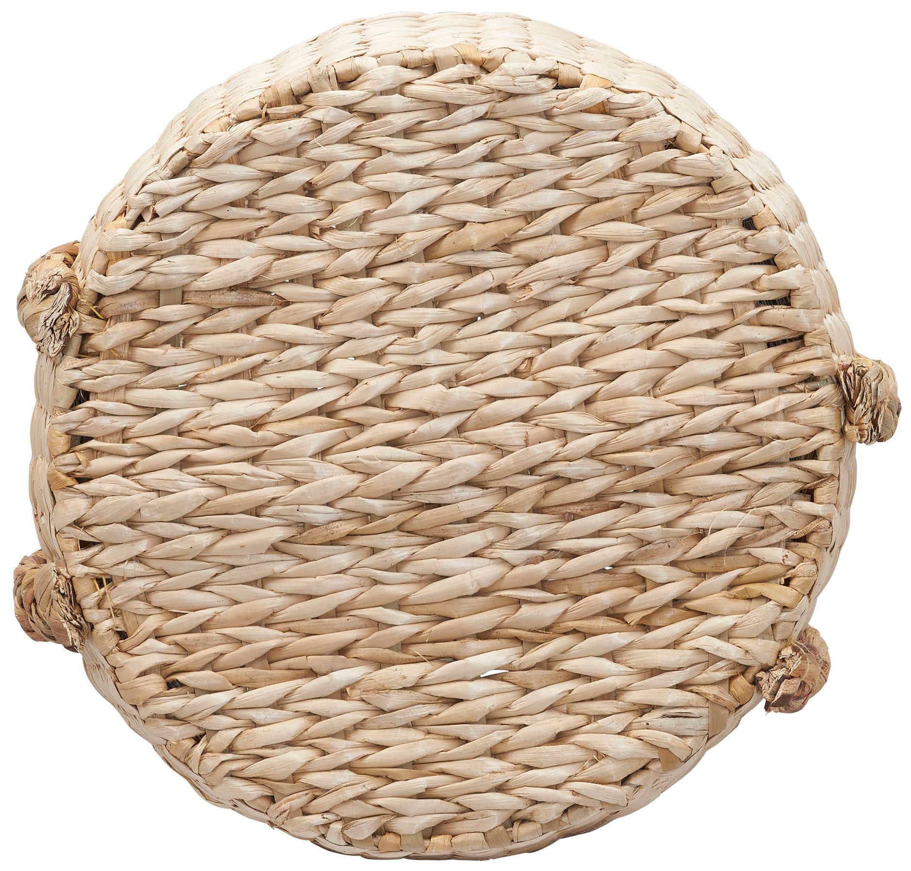 Image 5 Cattail and Paper Terra Basket, Natural and Gray more views