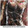 4_Catwalk" Mixed Media Iron Hand Painted Dimensional Wall Art more views