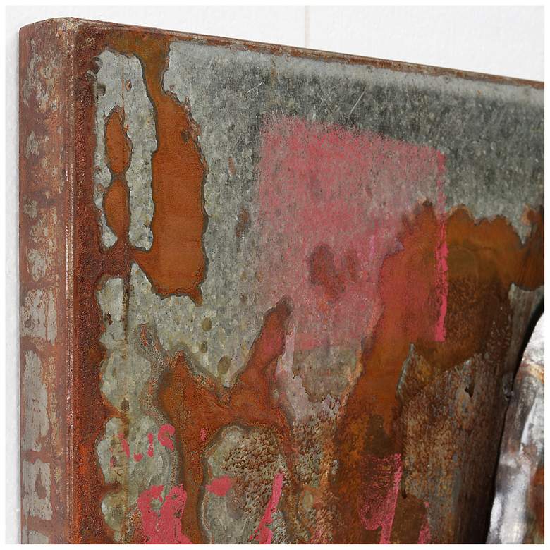 Image 5 Catwalk" Mixed Media Iron Hand Painted Dimensional Wall Art more views