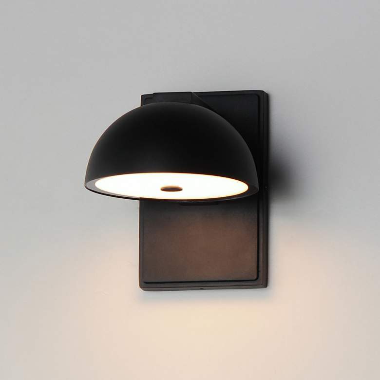 Image 1 Cauldron 6" LED Outdoor Wall Sconce Black