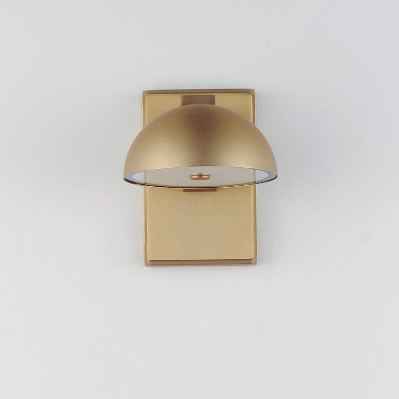 Image 3 Cauldron 6" LED Outdoor Wall Sconce Gold more views