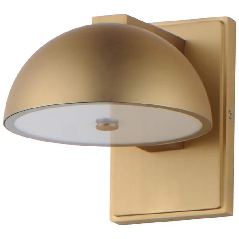 Image 2 Cauldron 7" LED Outdoor Wall Sconce Gold