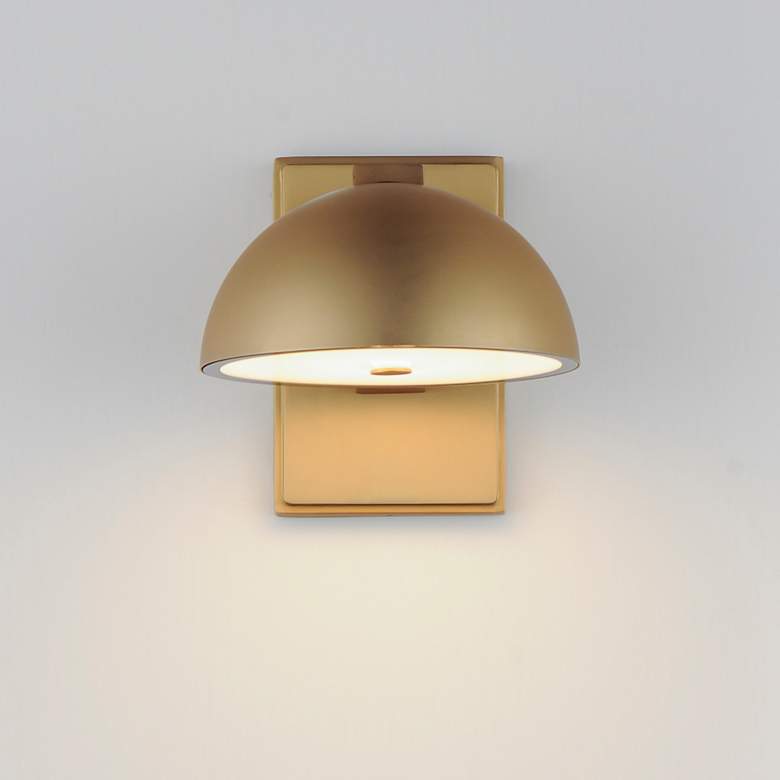 Image 4 Cauldron 7" LED Outdoor Wall Sconce Gold more views