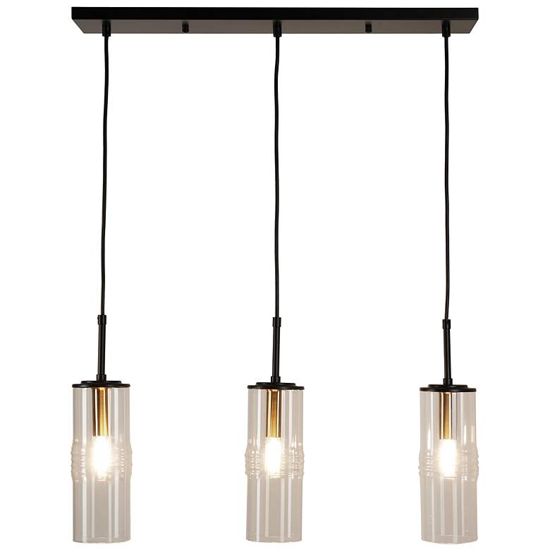 Image 2 Caulford 28" Wide 3-Light Black Island Light more views