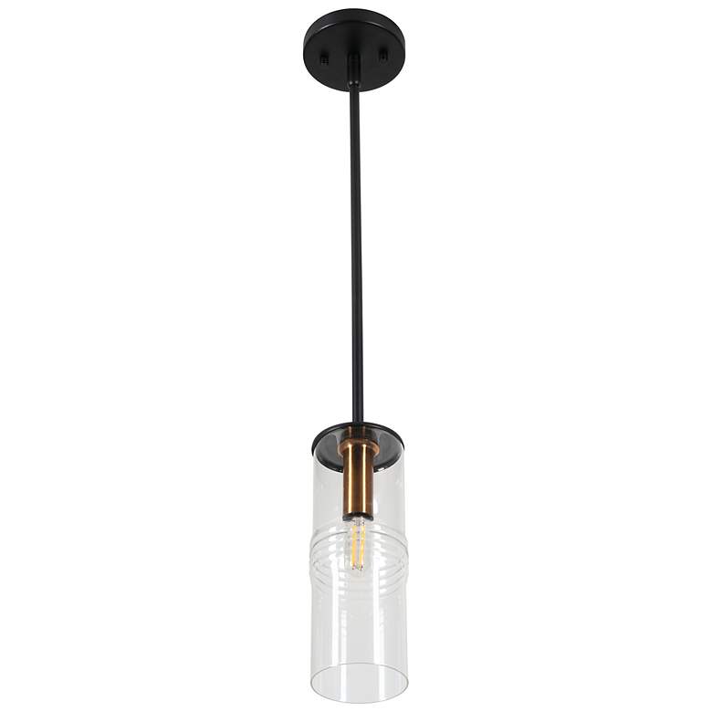 Image 4 Caulford 4.72" Wide Black Pendant more views