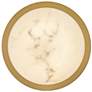 1_Cava 12 3/4" Wide Lacquered Brass LED Ceiling Light