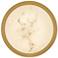 Cava 12 3/4" Wide Lacquered Brass LED Ceiling Light