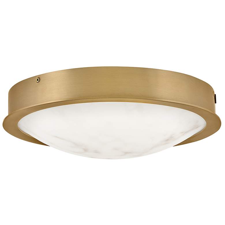 Image 2 Cava 12 3/4" Wide Lacquered Brass LED Ceiling Light more views