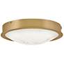 2_Cava 12 3/4" Wide Lacquered Brass LED Ceiling Light more views