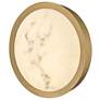 4_Cava 12 3/4" Wide Lacquered Brass LED Ceiling Light more views