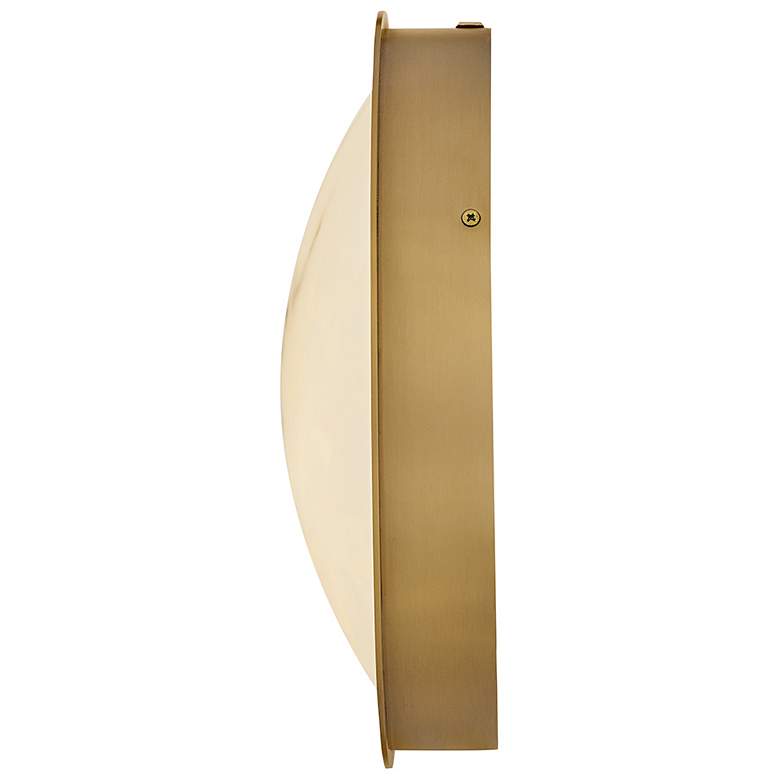 Image 5 Cava 12 3/4" Wide Lacquered Brass LED Ceiling Light more views