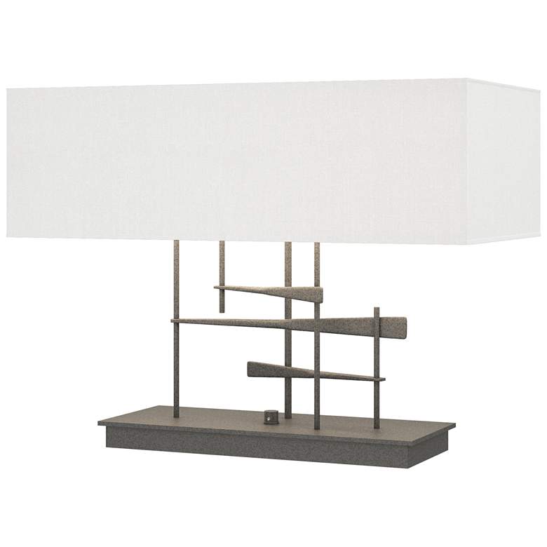 Image 1 Cavaletti 15.3" High Natural Iron Table Lamp With Natural Anna Shade