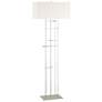 Cavaletti 65.2" High Sterling Floor Lamp With Natural Anna Shade
