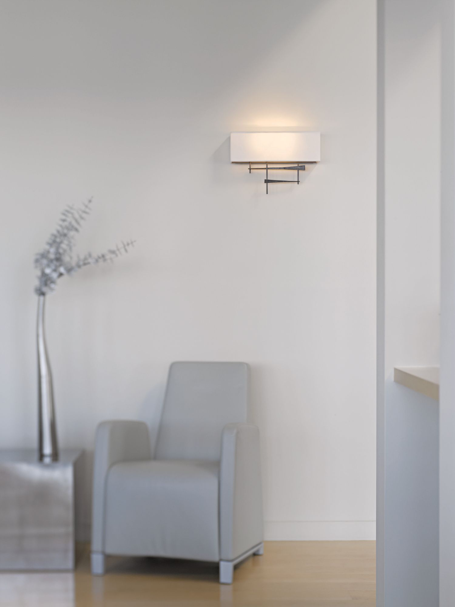 Image 3 Cavaletti Sconce - Dark Smoke Finish - Flax Shade more views