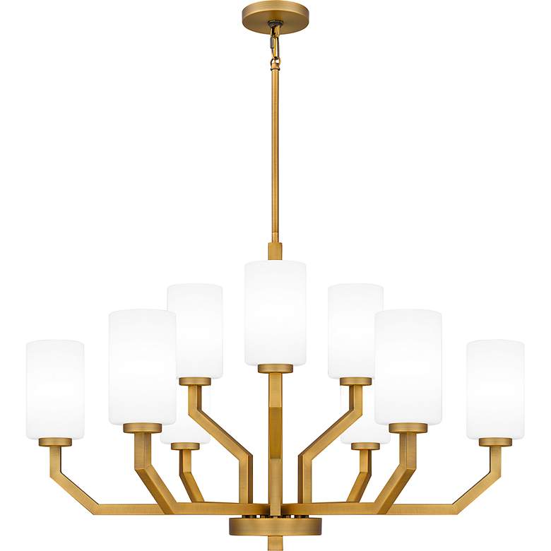 Image 3 Cavalier 9-Light Aged Brass Chandelier more views