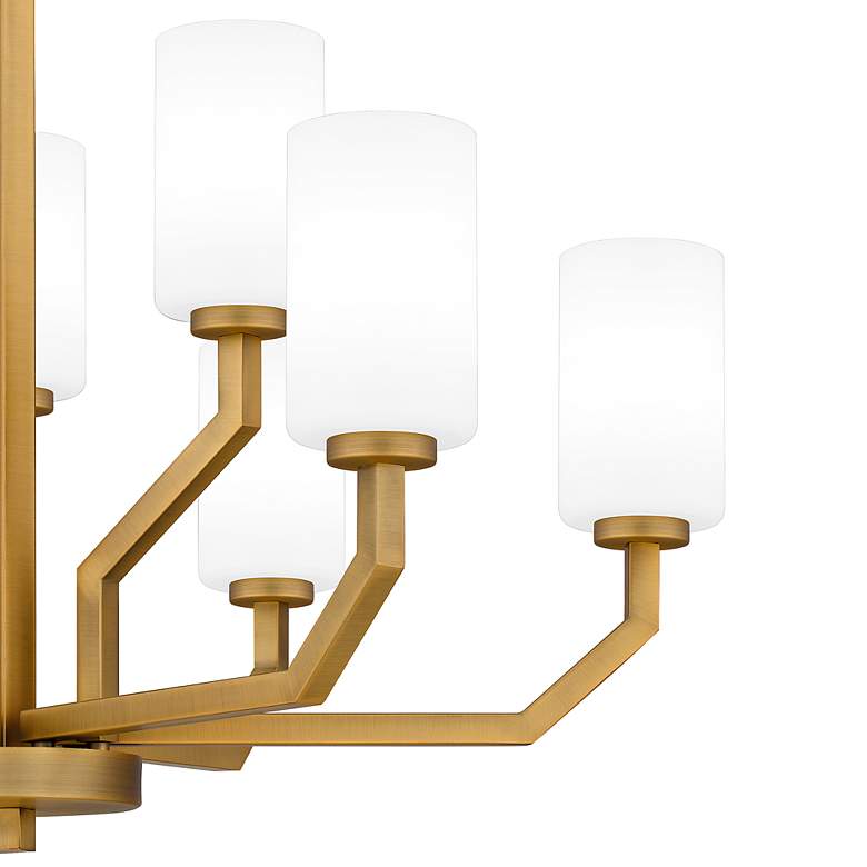Image 5 Cavalier 9-Light Aged Brass Chandelier more views
