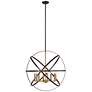 1_Cavallo by Z-Lite Hammered Bronze + Olde Brass 8 Light Chandelier