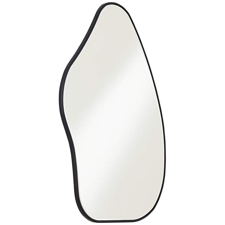 Image 6 Cavandish Matte Black 28 inch x 38 inch Abstract-Shaped Wall Mirror more views