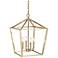 Cavelli 16" Wide Modern Gold 4-Light Pendant
