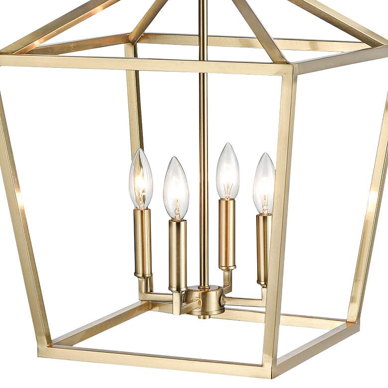 Image 2 Cavelli 16" Wide Modern Gold 4-Light Pendant more views