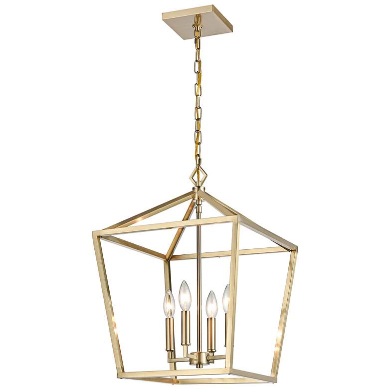 Image 4 Cavelli 16" Wide Modern Gold 4-Light Pendant more views