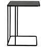 4_Cavern 18" Wide Black Bluestone Rectangular Accent Table more views