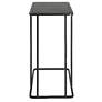 6_Cavern 18" Wide Black Bluestone Rectangular Accent Table more views