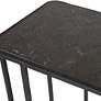 7_Cavern 18" Wide Black Bluestone Rectangular Accent Table more views