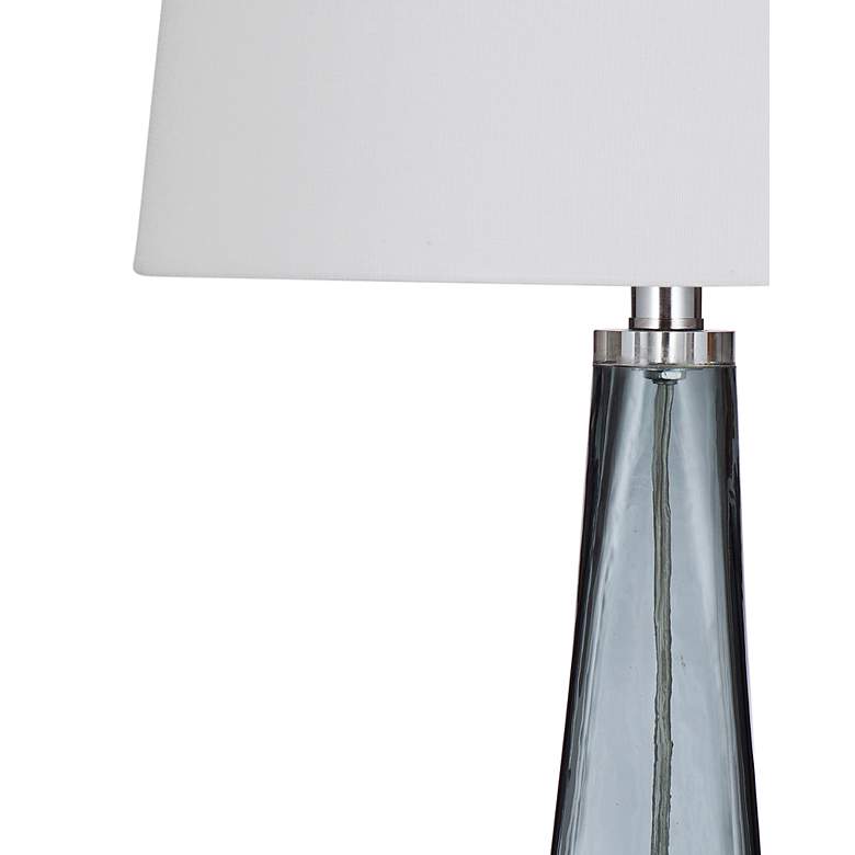 Image 3 Cavette Gray Art Glass Table Lamp more views