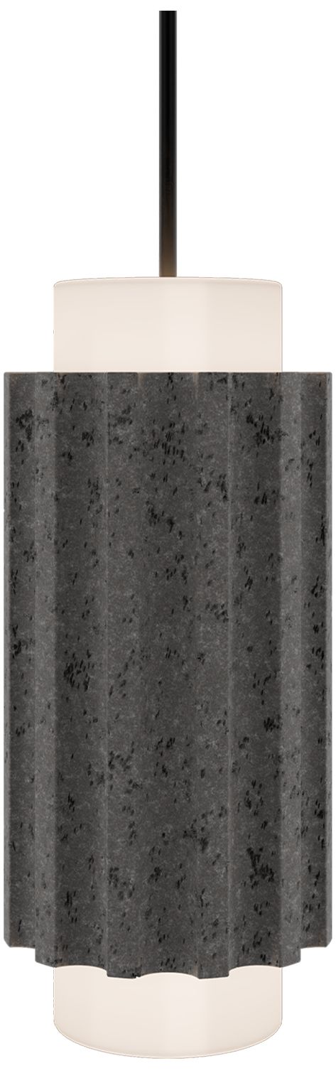 Image 2 Caviar 16.13"H x 7"W 1-Light Mini-Pendant in BV more views