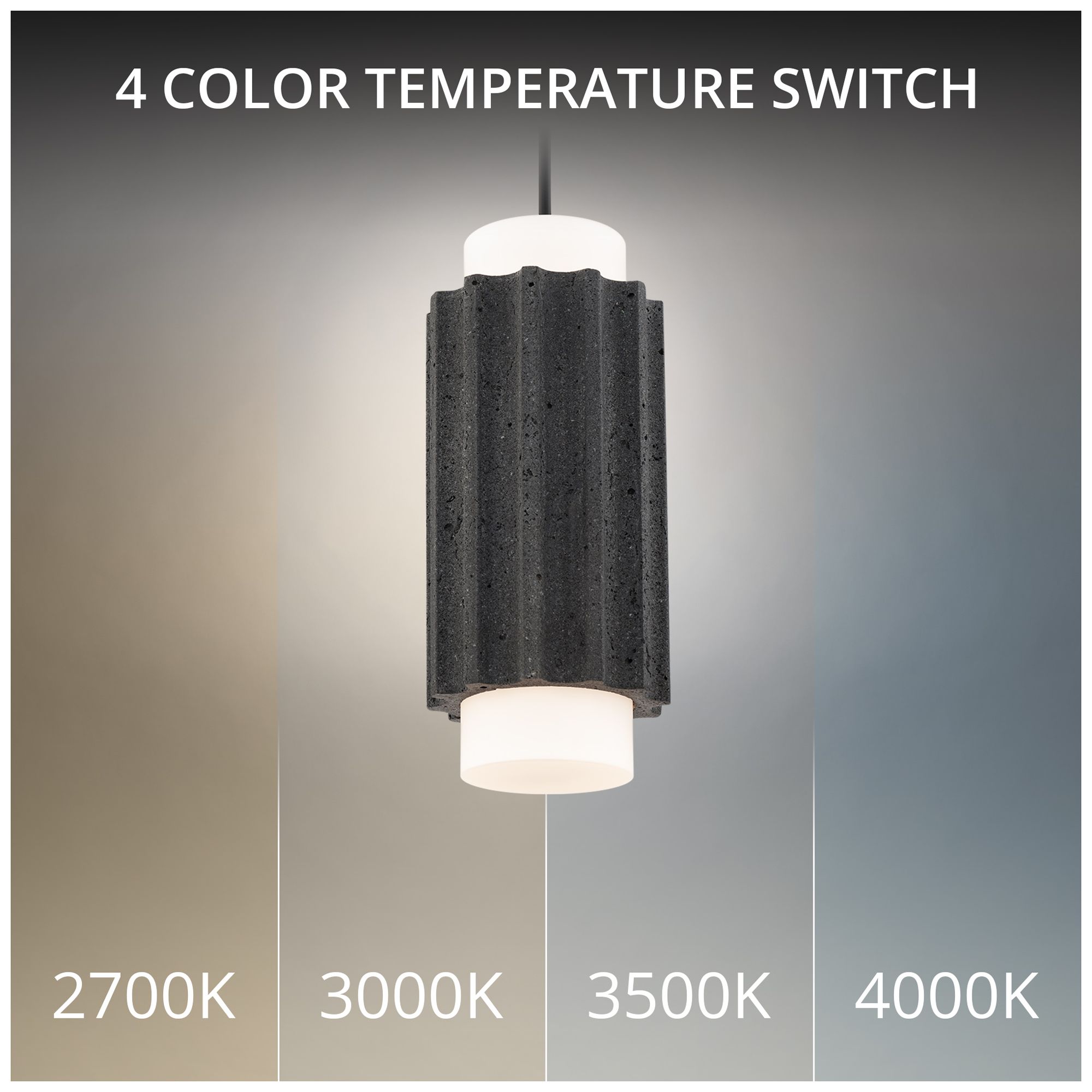 Image 3 Caviar 16.13"H x 7"W 1-Light Mini-Pendant in BV more views